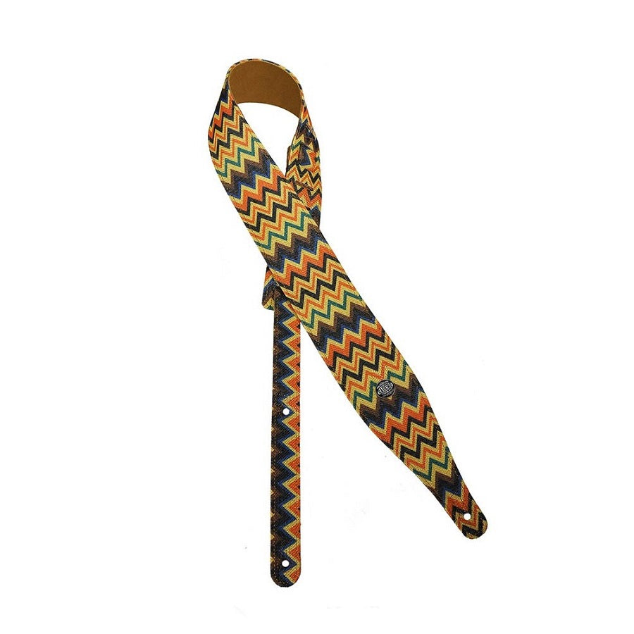 Gaucho GST24007 Колан за китара с неонови зигзаг ивици