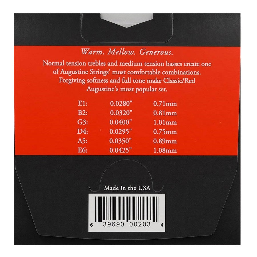 Augustine AUCLRD Classic Red Комплект 6 струни за класическа китара