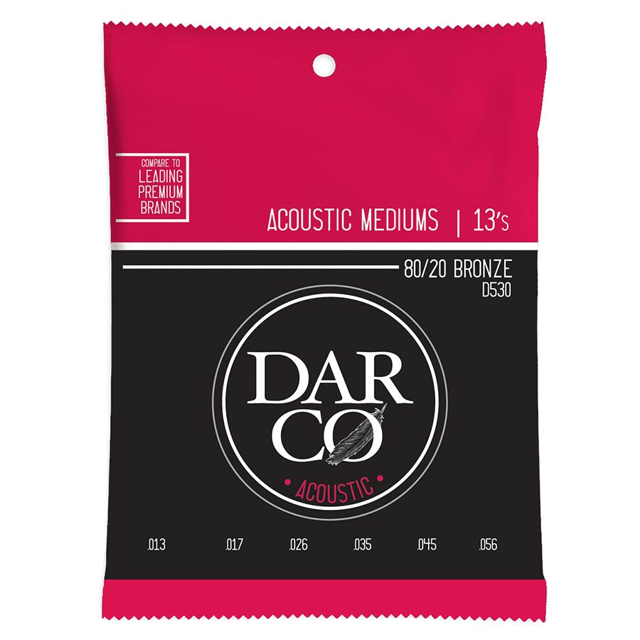 Darco D530 Комплект струни за акустична китара 013–056, бронз, medium
