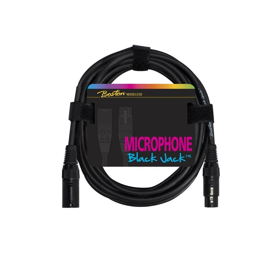 Boston MC2205 Микрофонен кабел Black Jack, XLR female + XLR male, 5 m, черен