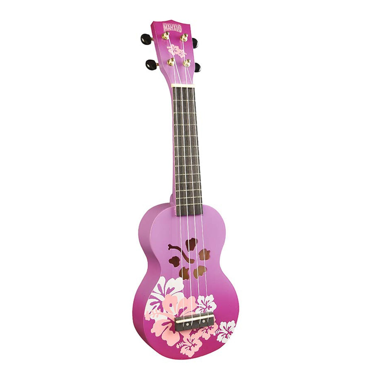 Mahalo MD1HBPPB Комплект сопрано укулеле, Purple Burst, калъф, 3 перца