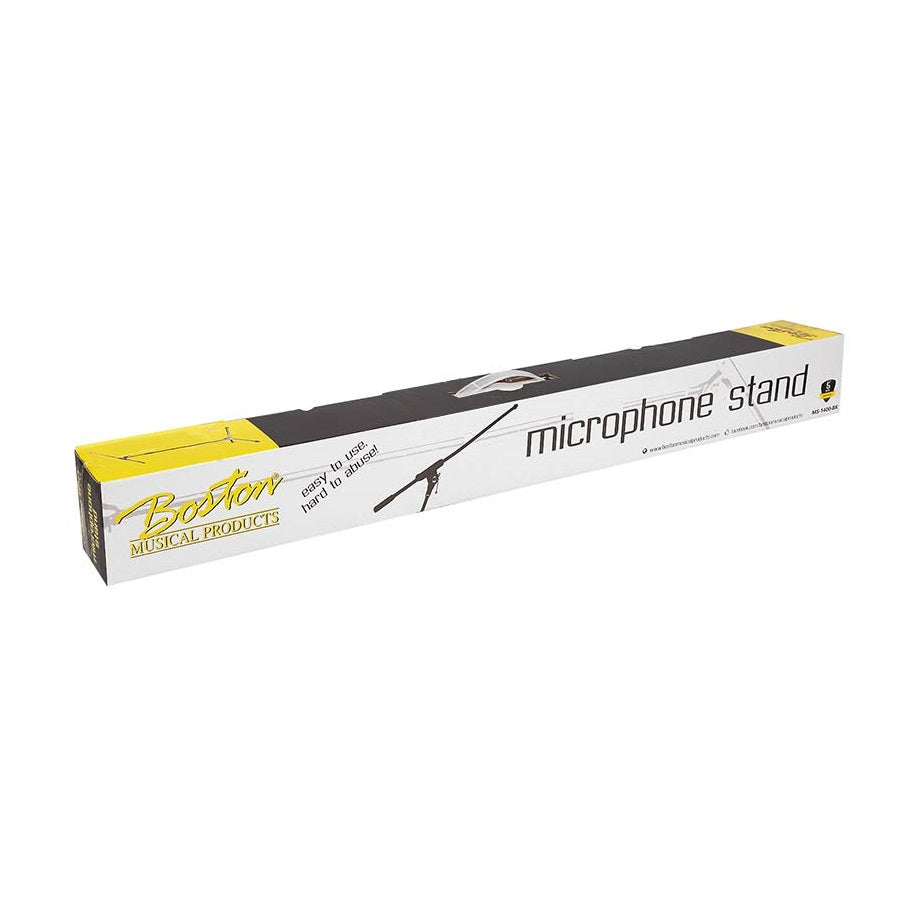 Boston MS1425BK Stage Pro Series Микрофонна стойка с телескопично рамо, черна