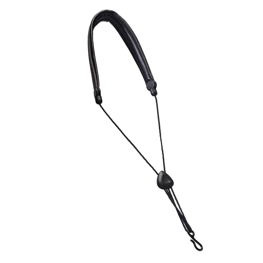 Boston SR35BK Регулируем ремък за саксофон, подплатен, система EZ Adjust, черен