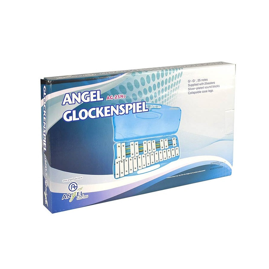 Angel AG25N2 Образователен глокеншпил, с калъф, 25 ноти