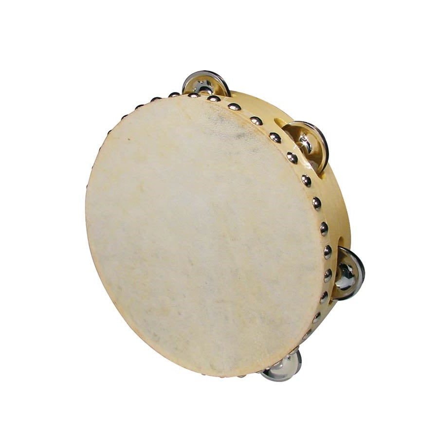 Hayman CSN0806 Тамбурина от дърво, естествена кожа, 8”