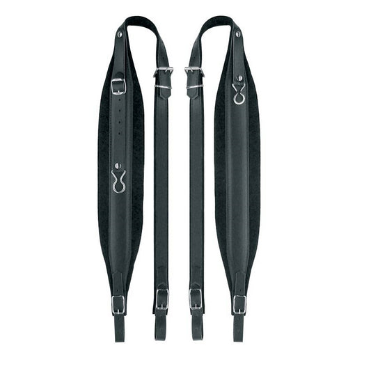 Boston 80XCV Комплект каишки за акордеон 120 баса, 109–114 × 8 см, кожа, черно