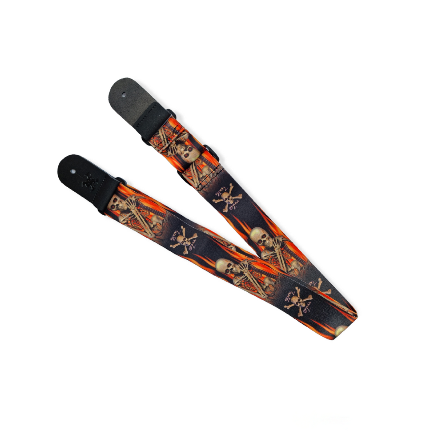 SX GSP2FS Колан за китара fire skull