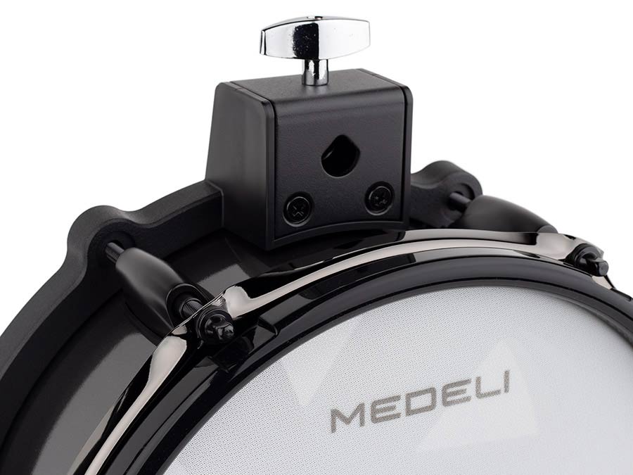 Medeli MZ725 Комплект електронни барабани, с 10 части и мрежести мембрани, черен