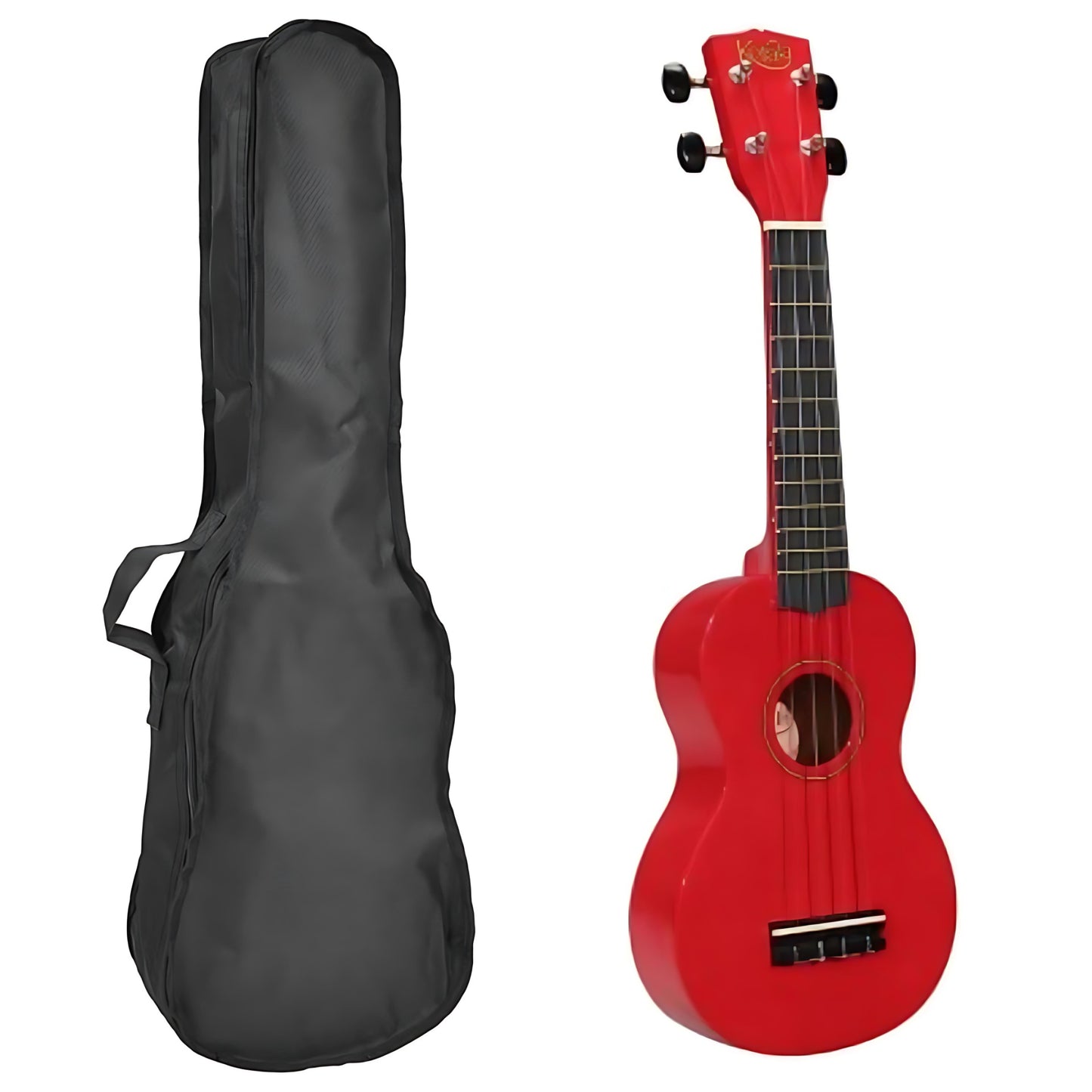 Korala UKS30RD Комплект сопрано укулеле, ток, 3 пегетьо, Red