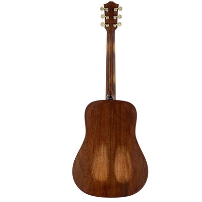 Bromo BAR1HHS Акустична китара Dreadnought, Изцяло от масивно дърво, Смърч и Махагон, калъф
