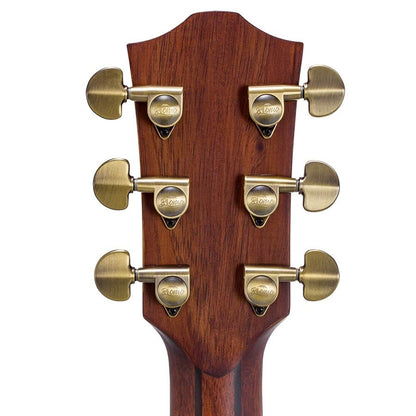 Bromo BAR1HM Акустична китара Dreadnought, Изцяло от масивно дърво, Махагон, калъф