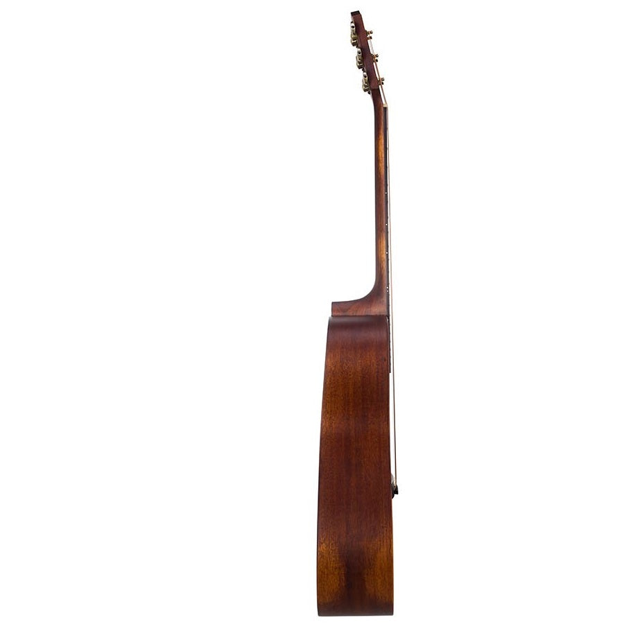 Bromo BAR1HM Акустична китара Dreadnought, Изцяло от масивно дърво, Махагон, калъф