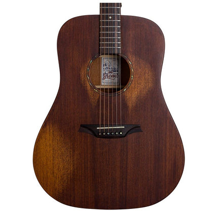 Bromo BAR1HM Акустична китара Dreadnought, Изцяло от масивно дърво, Махагон, калъф