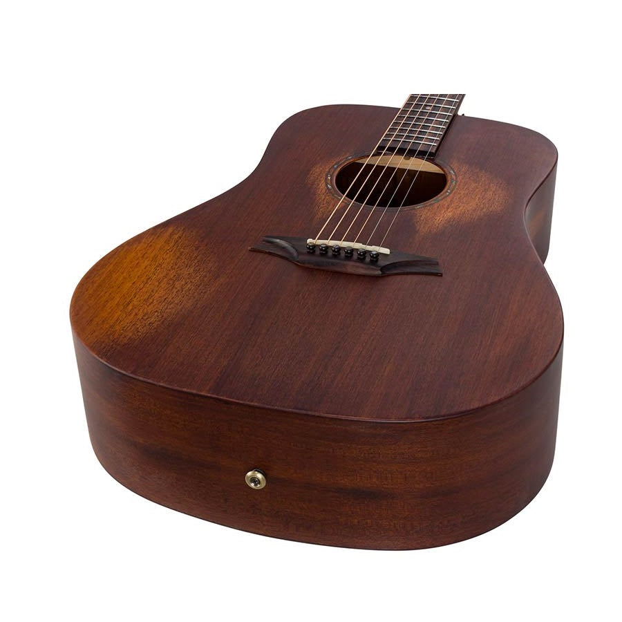 Bromo BAR1HM Акустична китара Dreadnought, Изцяло от масивно дърво, Махагон, калъф