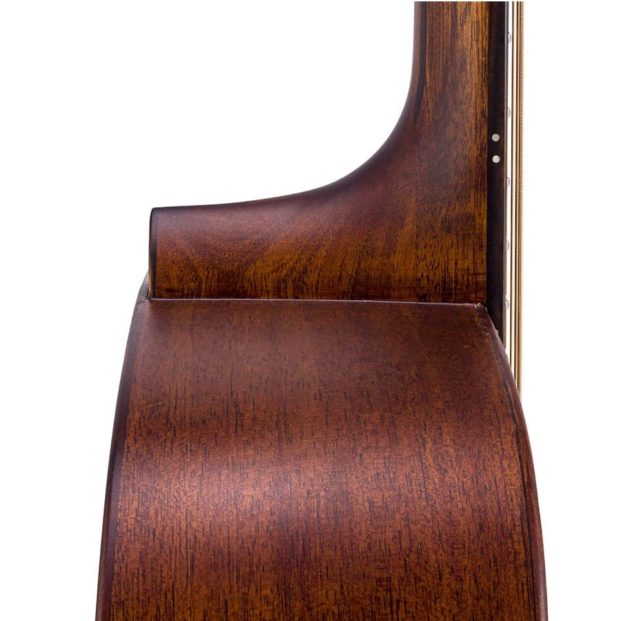 Bromo BAR1HM Акустична китара Dreadnought, Изцяло от масивно дърво, Махагон, калъф