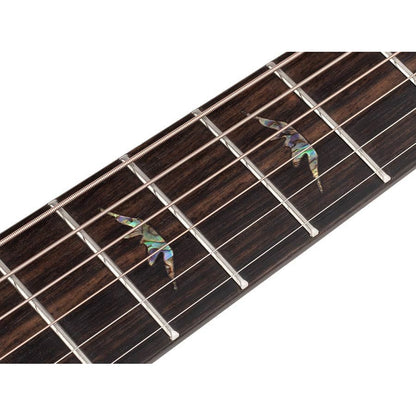 Bromo BAT4MCE Електро-акустична китара Auditorium, Масивен махагон, Bromo BZP1, Hillside cutaway