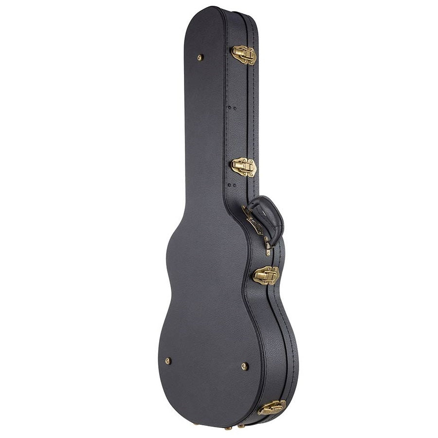 Bromo BEN2C Електро-акустична класическа китара с найлонови струни, Fusion Craft, Hollow Body Cutaway, Amara Ebony, натурален гланц, включен твърд куфар