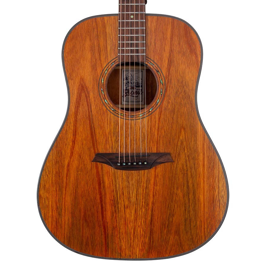 Bromo BAT1M Акустична китара Dreadnought, Серия Tahoma, масивен махагон, натурален мат