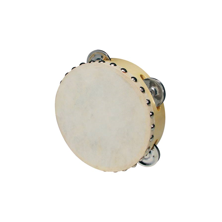 Hayman CSN0604 Тамбурина от дърво, естествена кожа, 6”
