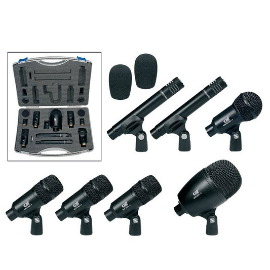 Gatt Audio DKIT7 Комплект от 7 микрофона за барабани, с транспортен калъф
