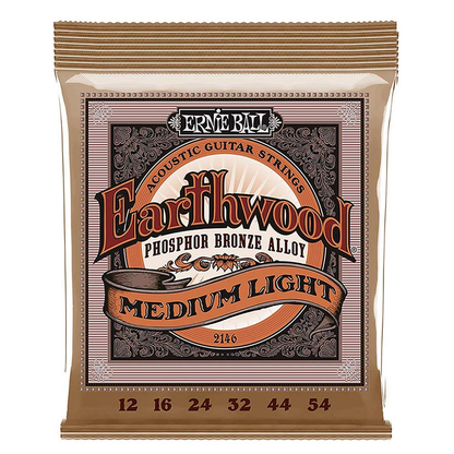 Ernie Ball EB2146 Комплект 6 струни за акустична китара 12–54 Phosphor Bronze
