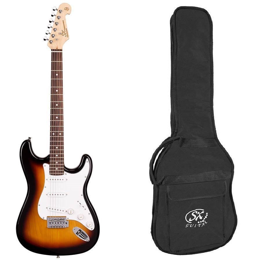 SX ED13TS Електрическа китара Stratocaster, sunburst, калъф