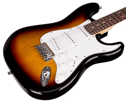 SX ED13TS Електрическа китара Stratocaster, sunburst, калъф