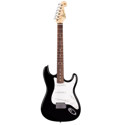 SX ED1BK Електрическа китара Stratocaster, черен, калъф