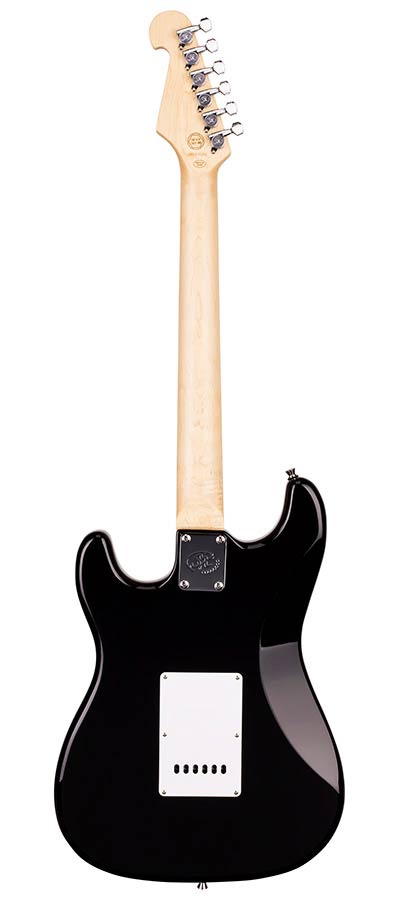 SX ED1BK Електрическа китара Stratocaster, черен, калъф