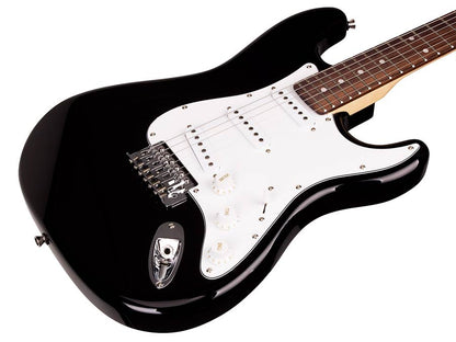 SX ED1BK Електрическа китара Stratocaster, черен, калъф