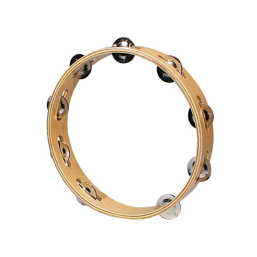 Hayman HLW1009 Тамбурина от дърво, 10”, 9 двойки звънчета