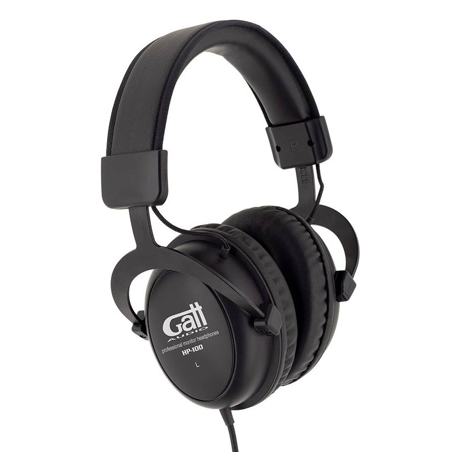 Gatt Audio HP100 Професионални мониторни слушалки, кабел 3 m, включен адаптер