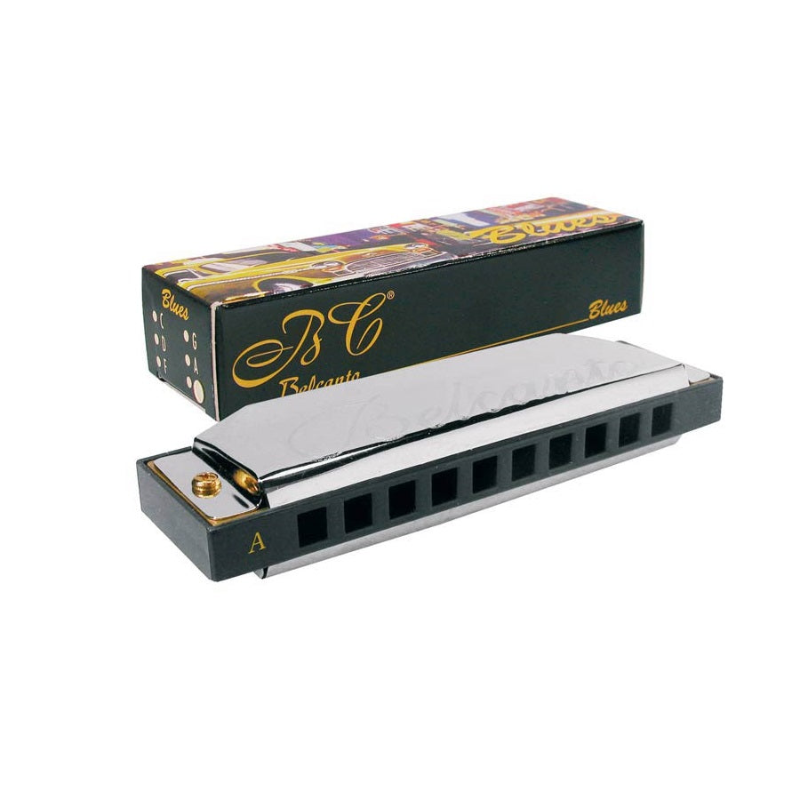Belcanto HRM20A Диатонична устна хармоника Blues Harp, тоналност A (ЛА), с кутия