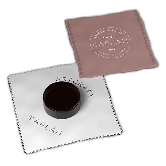 D'Addario KACR7 Kaplan Artcraft Колофон за цигулка, виола и виолончело, черен, с текстилна защита
