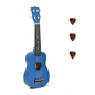 Korala UKS15BU Комплект сопрано укулеле, 3 перца, Blue Matt