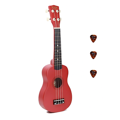 Korala UKS15RD Комплект сопрано укулеле, 3 перца, Red Matt