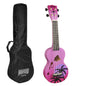 Mahalo MD1HAPPB Комплект сопрано укулеле, Purple Burst, калъф, 3 перца
