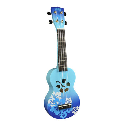Mahalo MD1HBBUB Комплект сопрано укулеле, Blue Burst, калъф, 3 перца