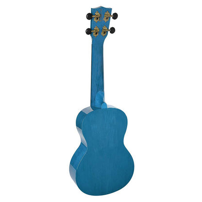 Mahalo MH2TBU Комплект концертно укулеле, калъф, 3 перца, Transparent Blue
