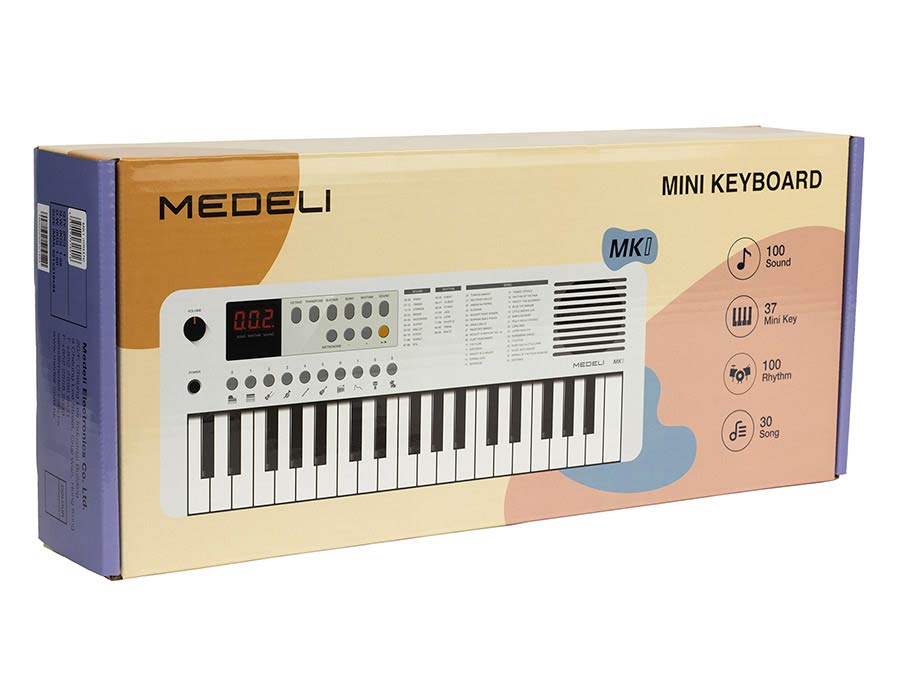 Medeli MK1PK Електронна йоника 37 мини клавиша, розов