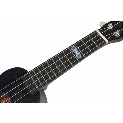 Mahalo MK1PWTBK Комплект сопрано укулеле, Translucent Black, калъф, 3 перца