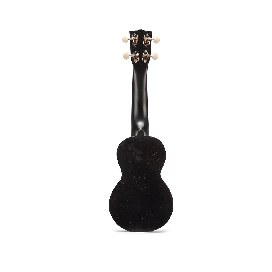 Mahalo MK1PWTBK Комплект сопрано укулеле, Translucent Black, калъф, 3 перца