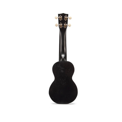 Mahalo MK1PWTBK Комплект сопрано укулеле, Translucent Black, калъф, 3 перца
