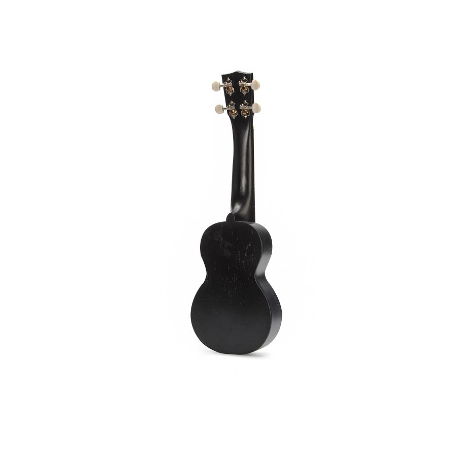 Mahalo MK1PWTBK Комплект сопрано укулеле, Translucent Black, калъф, 3 перца