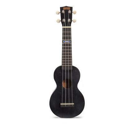 Mahalo MK1PWTBK Комплект сопрано укулеле, Translucent Black, калъф, 3 перца
