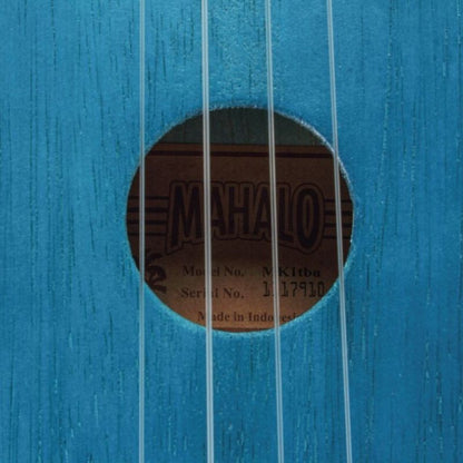 Mahalo MK1TBU Pro Комплект сопрано укулеле, Transparent Blue, калъф, 3 перца