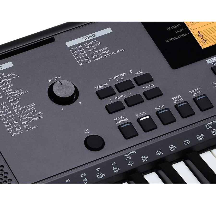 Medeli MK200 Електронна йоника, 61 динамични клавиша, 585 тона, 202 ритъма, USB-MIDI
