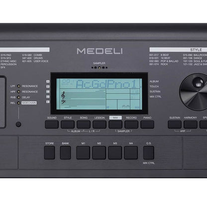 Medeli MK401 Електронна йоника 61 динамични клавиша, 600 тона, 200 ритъма, MIC IN, SD Card