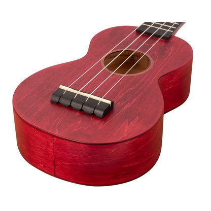 Mahalo ML1CR Комплект сопрано укулеле, Cherry Red, калъф, 3 перца