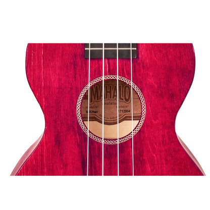 Mahalo ML2CR Комплект концертно укулеле, калъф, 3 перца, Cherry red